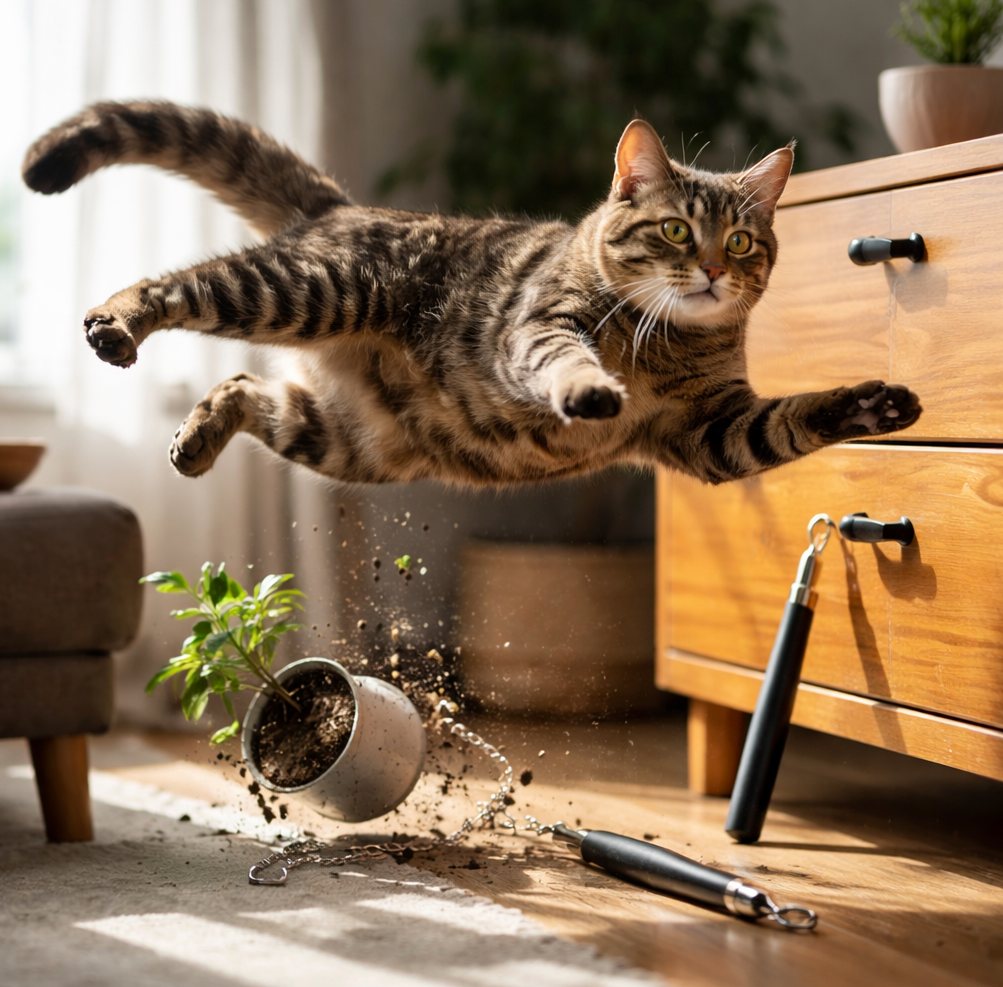 Les chats ne sont pas des ninjas malgré les apparences